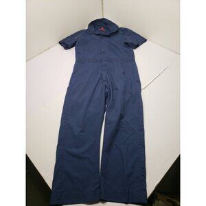 Dickies Coveralls Mens Navy Blue Workwear Elastic Waist Pockets Size 40 Medium